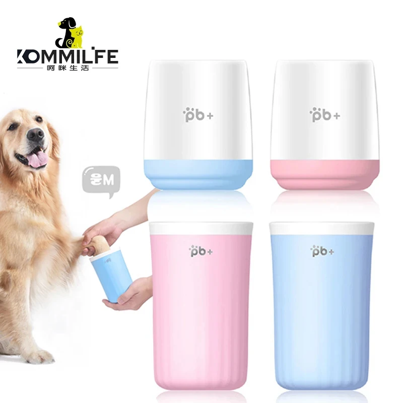 Portable Pet Paw Cleaner Cup for Dogs Cats, Soft Silicone Brush Foot Washer, Quick Clean Muddy Paws for Small Medium Large Dogs
