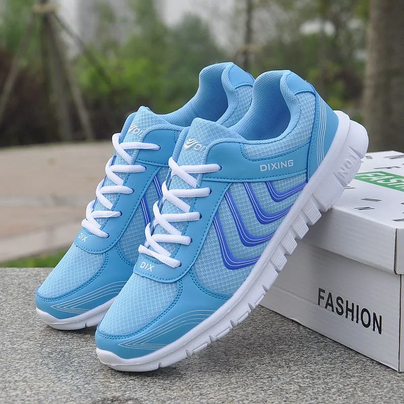 Women Sneakers Breathable Sport Shoes Fashion Mesh Lace Up Tennis Shoes Female Shoes Forwomen Para Footwear Zapatillas De Mujer