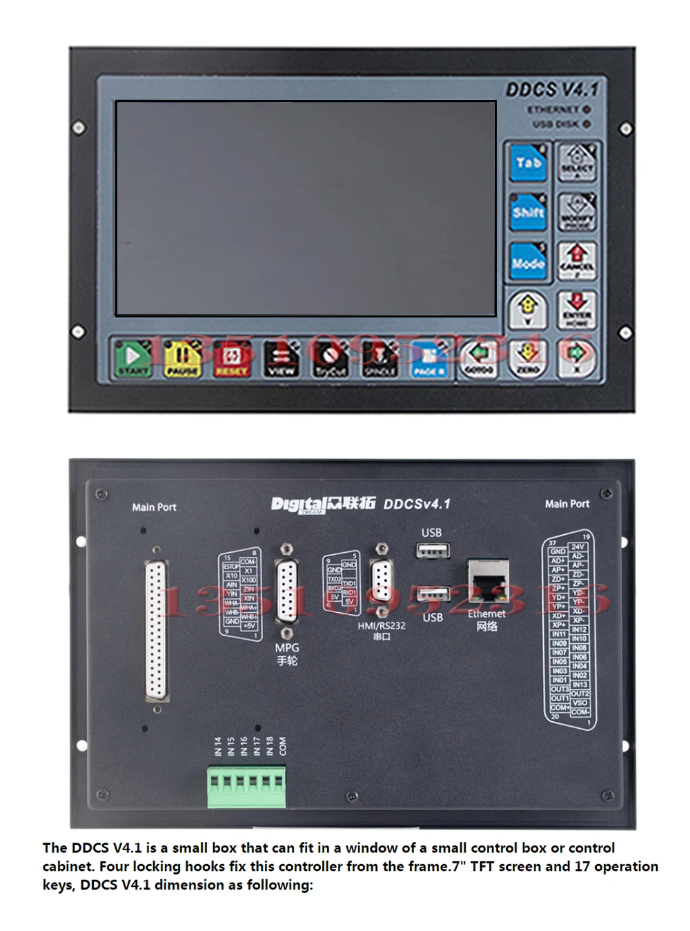 Imagem -04 - Atualizar Ddcs V4.1 Eixo Independente Offline Máquina Ferramenta de Gravura e Fresagem Cnc Controlador Movimento Volante Mpg Ddcsv3.1