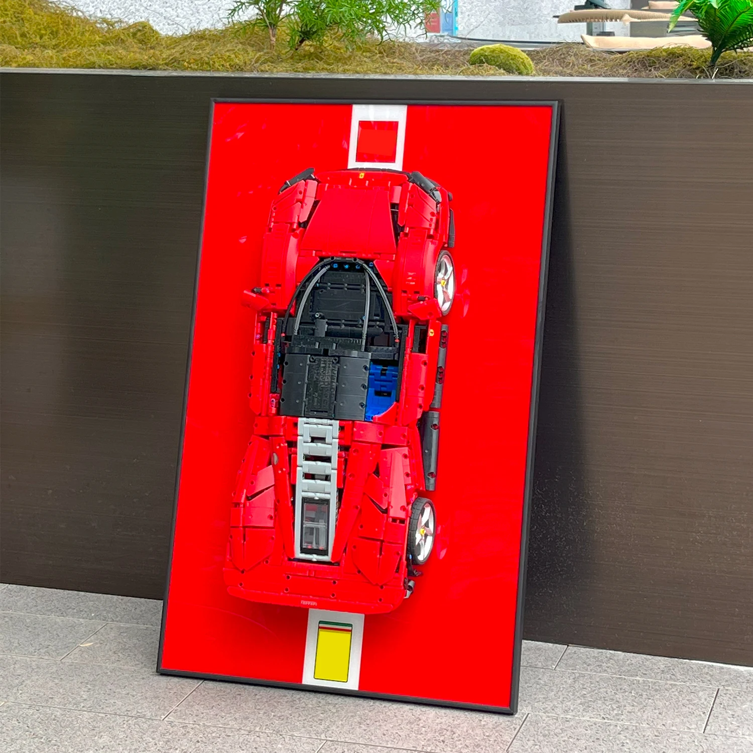 

Display Wallboard for Lego Technic Ferrari Daytona SP3 42143, Adult Collectibles Lego Car Wall Mount （Only Display Wallboard)