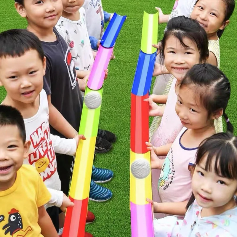 Juego de desafío de tuberías, actividades de construcción de equipos para el trabajo, adultos y niños, diversión al aire libre, deportes, fiesta, diversión, recuerdos de Carnaval