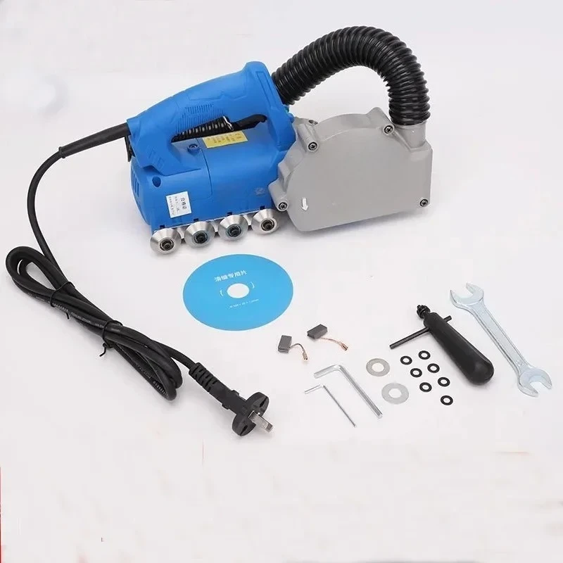 Electric Tile Joint Cleaner Slotting Machine 1200W/850W Dust-Free Wall Floor Groove Cutting Tool