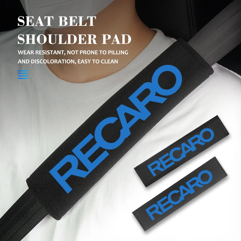 Image of Auto-Schulterpolster Sicherheitsgurt-Polster Wildleder/Eisseide Sicherheitsgurt-Abdeckung für Recaro