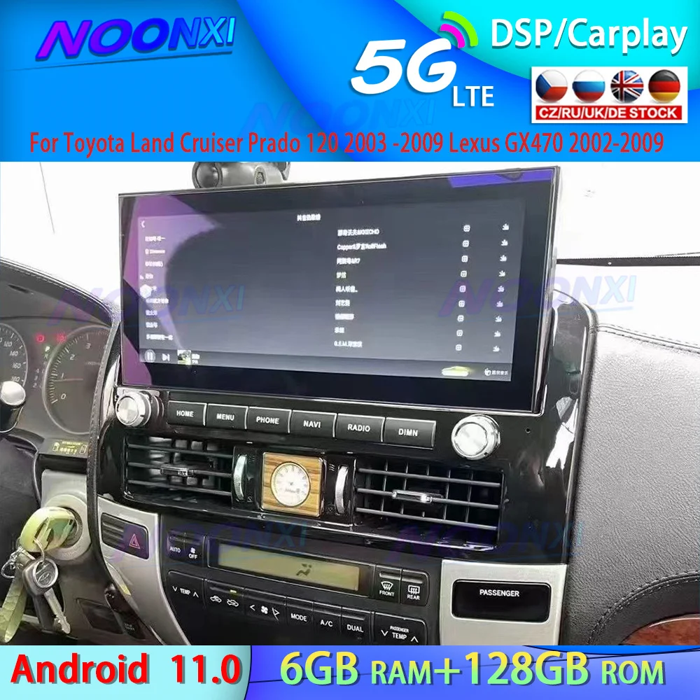 Car Android Radio For Toyota Land Cruiser Prado 120 2003 -2009 Lexus GX470 2002-2009 Multimedia Player GPS Navigation Head Unit