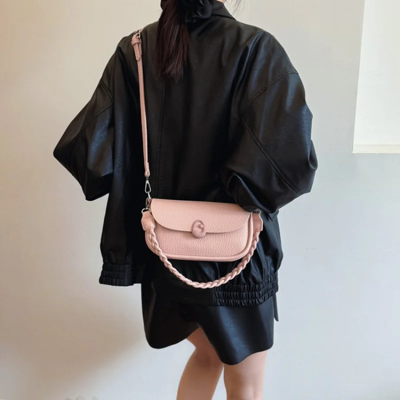 

Высококачественная минималистичная уникальная винтажная кожаная сумка через плечо для модных женщин большой вместимости