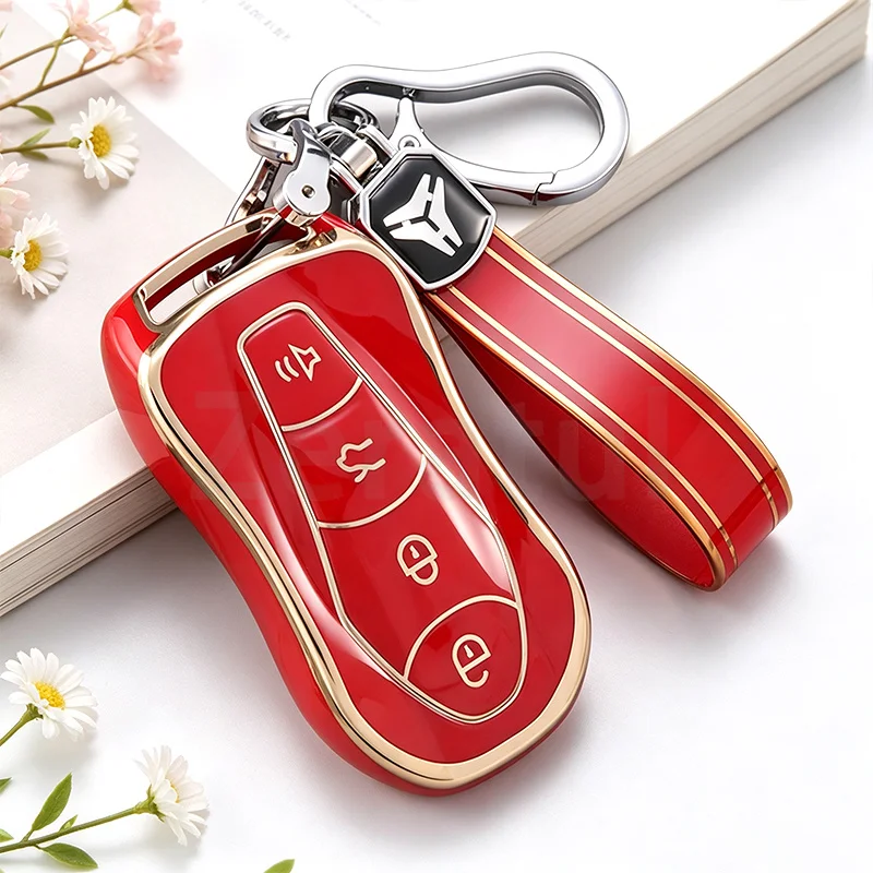Shell Fob Accessories For Geely Atlas Pro Boyue Tugella Azkarra FY11 Emgrand GS X6 SUV EC7 TPU Car Key Case Cover Protection