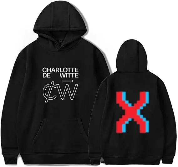 Merch Charlotte De Witte DJ Music Logo Unisexe Manches Longues Graphique Décontracté À Capuche