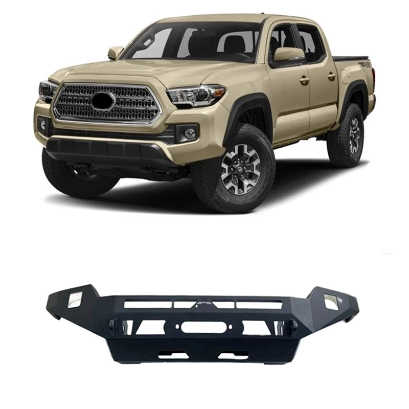 

2026 New Hot Sale 4X4 Car Accessories Steel Front Bumper Bull Bar For TOYOTA TACOMA 2016-2023 Front Bumper