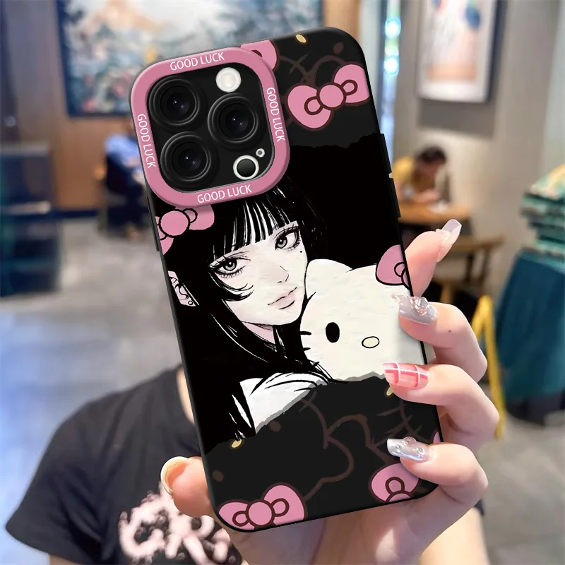 Tomie Kawakami helllokitty phone case for Apple iPhone 11 13 15 Pro Max 14 Plus 12 Mini Phone Cover