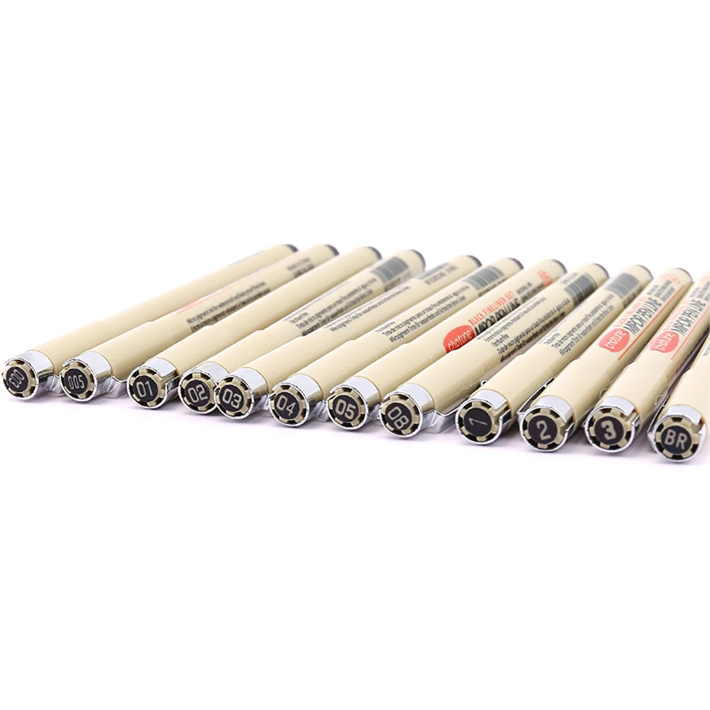 12 шт., пигментные ручки для рисования манги