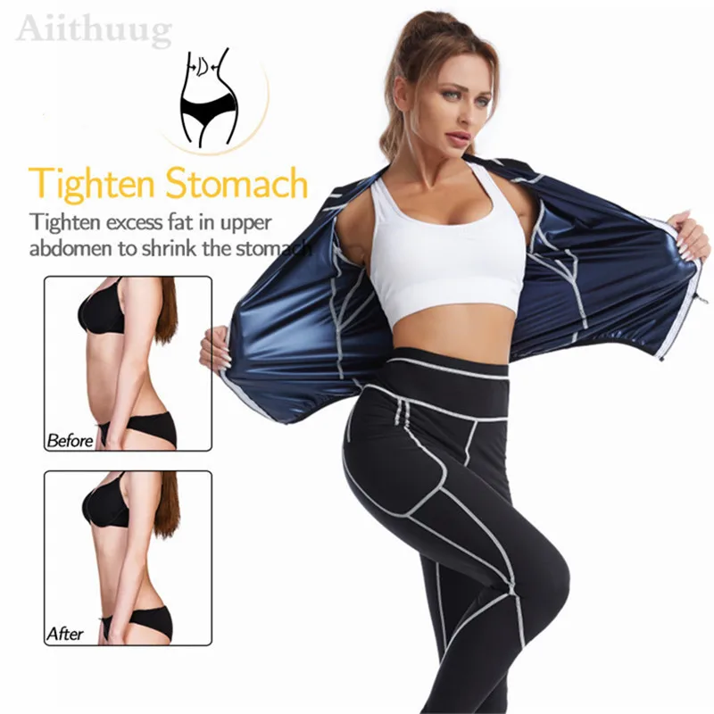 MrifDila Sauna Sweating Suits Heat Trapping Body Building Weight Loss Corset Women Slimming Body Shaper Fat Burn Suits Thermo