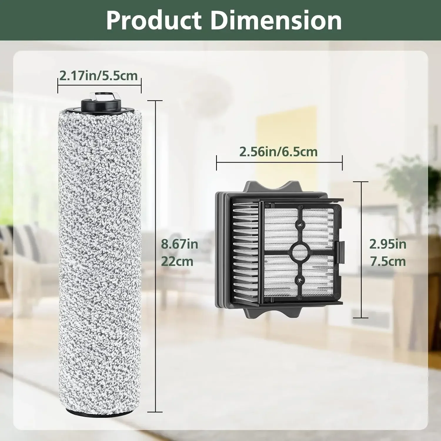 Replacement Parts for Tineco Floor ONE S5 Combo Vacuum Brush Roller HEPA Filter Dry Wet Accessories