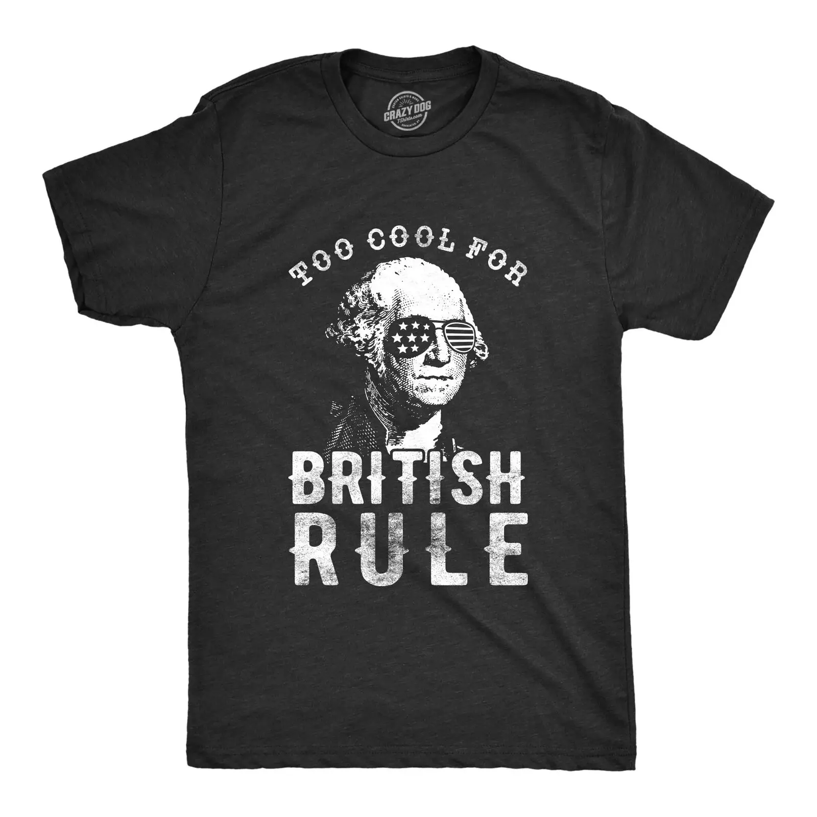 Мужская забавная Patrotic футболка Too Cool For British Rules 4 июля