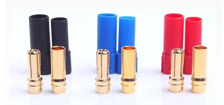 9Pairs/lot AMASS XT150 Connector Adapter Male Female Plug 6mm Gold Banana Bullet Plug