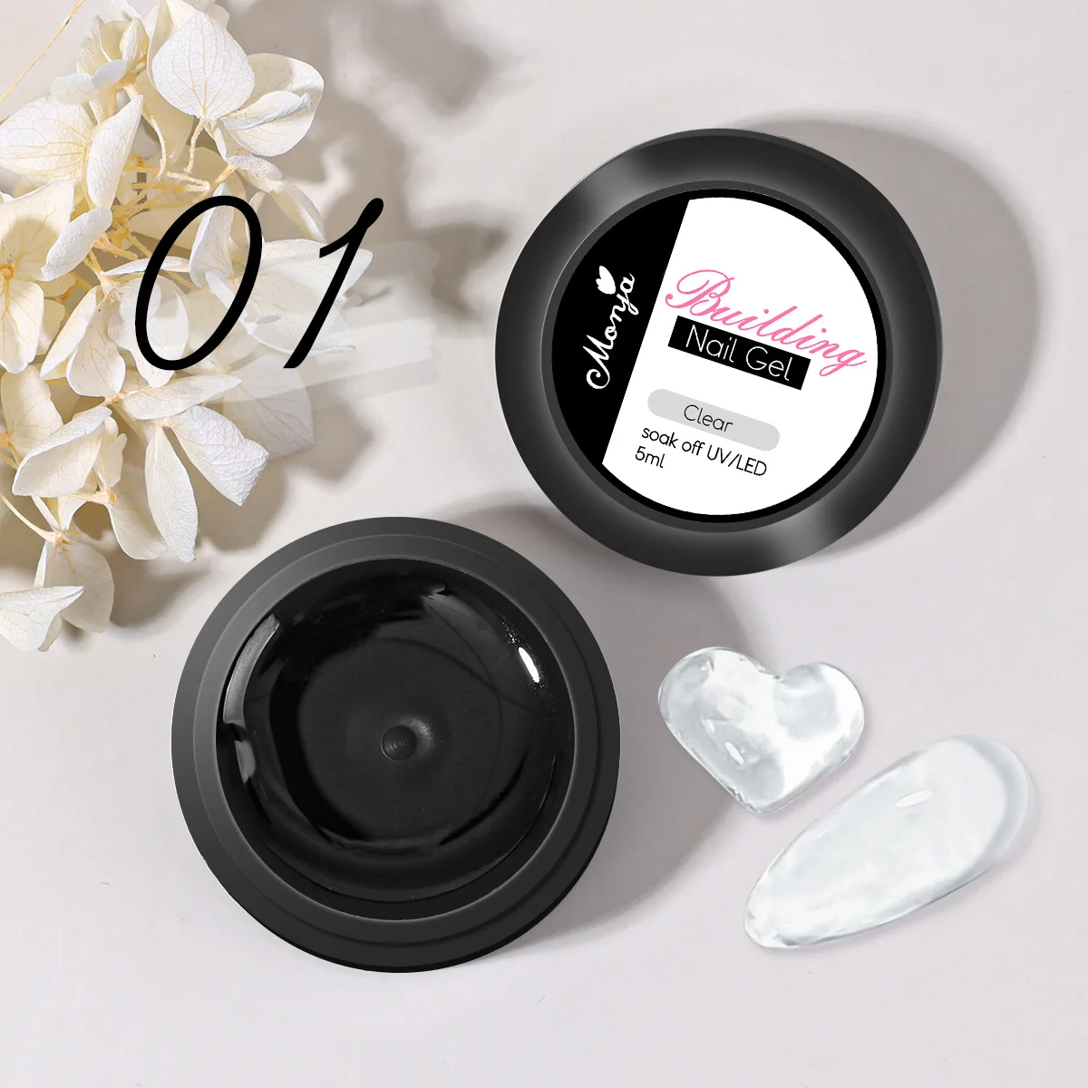 5/15 ml klarer, antihaftbeschichteter Handverlängerungs-Gel-Nagellack, 3D-Formung/Bildhauerei/Schnitzerei, UV/LED-Gel, milchiges Gelee, hartes Gel, Maniküre, DIY