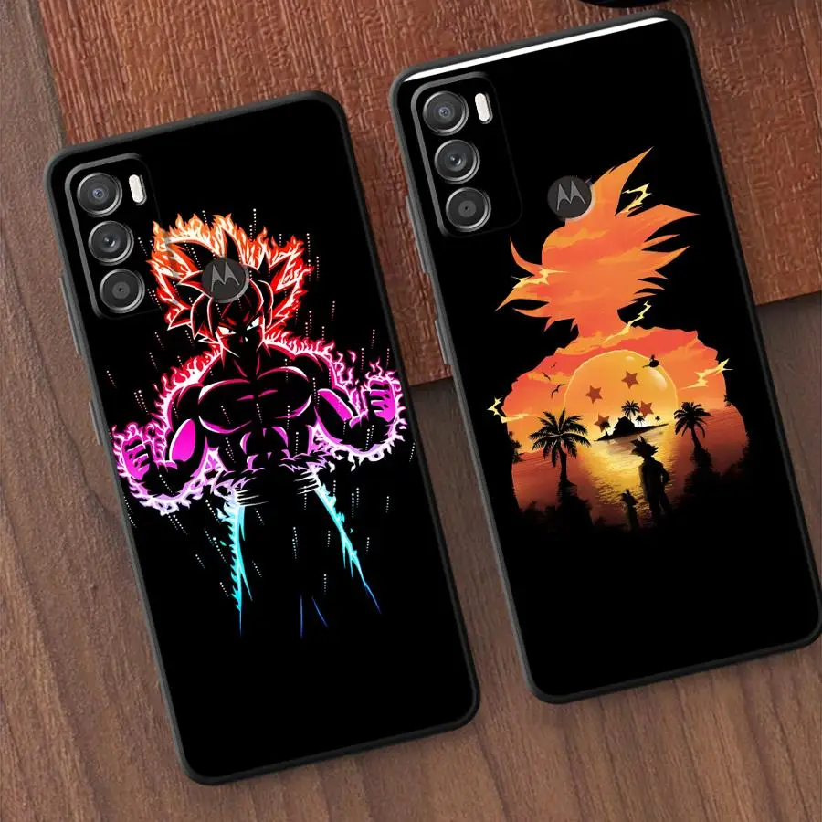 

Dragon Ball Cartoon Goku Logo Black Soft Shell Case for Motorola Moto G32 G72 G60s G22 Edge40 G50 G53 G30 G60 G51 G73 Edge 20