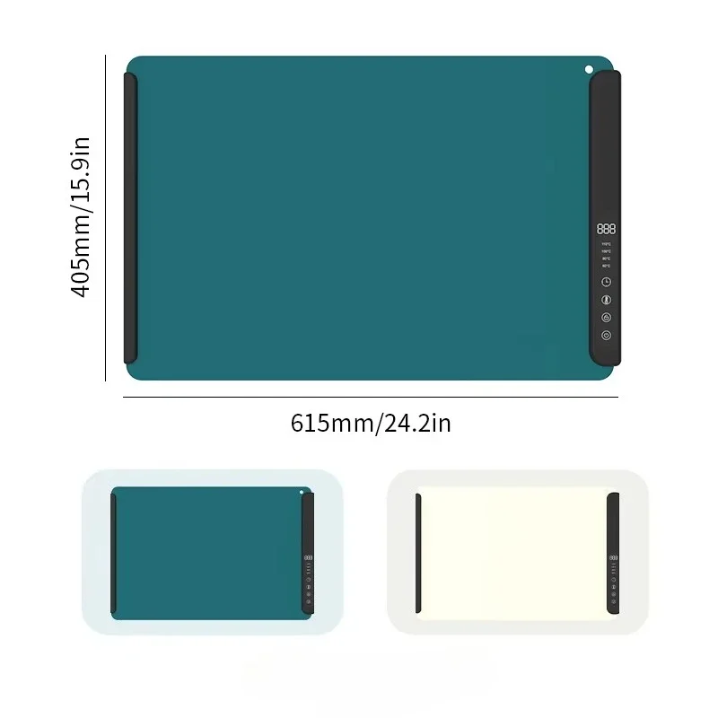 Fast Heating Foldable Food Portable Electric Heating Tray Smart Silicone Plate Table Mat