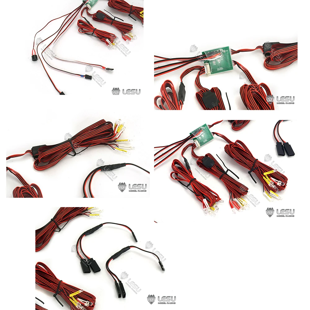LESU 1/14 RC Truck Model Toy LED Light Set LED-01 Universal Tamiya Traction Truck Dump Truck Upgrade Modified Parts