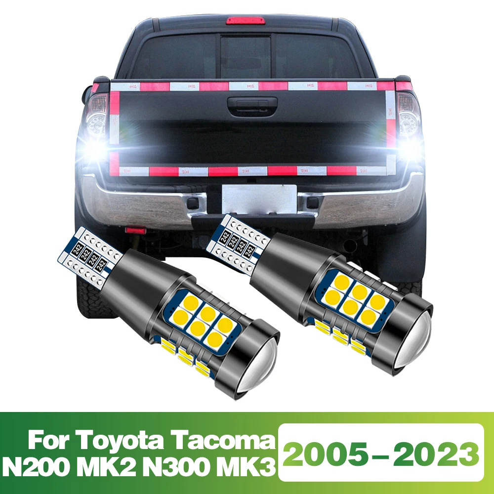 

2 Pcs T15 Signal-Lamp LED Bulb Car Reverse Light Tail Lamp For Toyota Tacoma N200 MK2 N300 MK3 2005-2021 2022 2023 Accessories