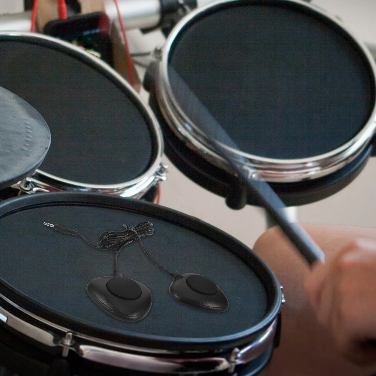 

Electronic Drum Pedal with Adjustable Tension for Bass Drum Controller Compatible with Most Electronic Drums and Midi Sound