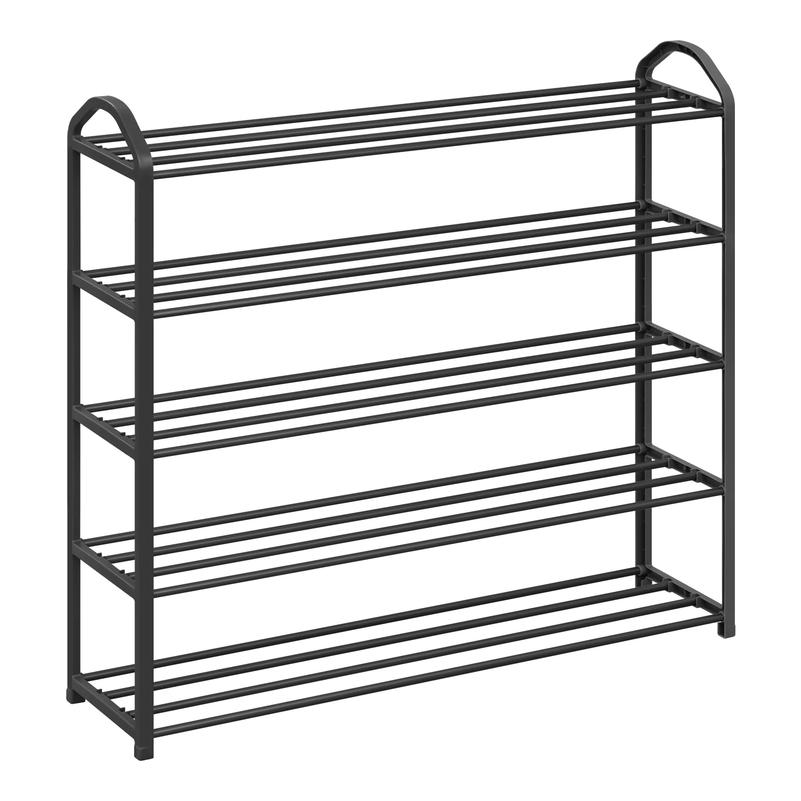 WOLTU Schuhschrank mit 4/5 Ebenen, Schuhregal, Aufbewahrung, Schuhregal aus Metall, platzsparender Schuh-Organizer für Flur, Schlafzimmer, Zuhause