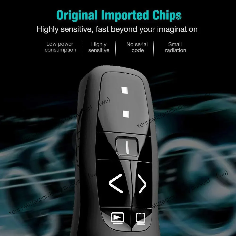 نقطة قوة USB لاسلكية 2.4 جيجا هرتز، قلم مع قلم فليب PPT، مقدم مع ضوء أحمر