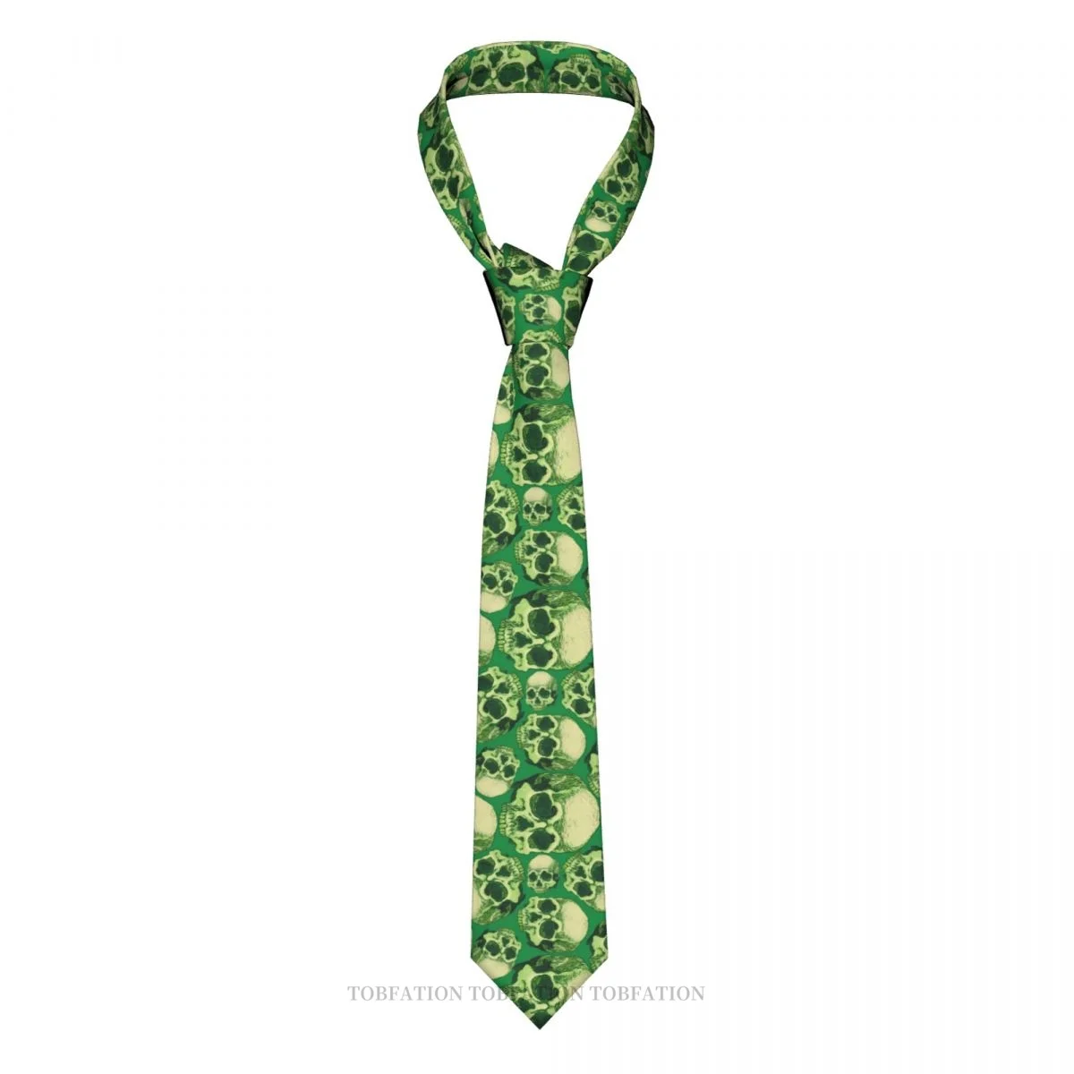 Skull Skeleton Green Skulls Men Ties 3D Printed Hip-Hop Street Business Wedding Party Shirt Accessories