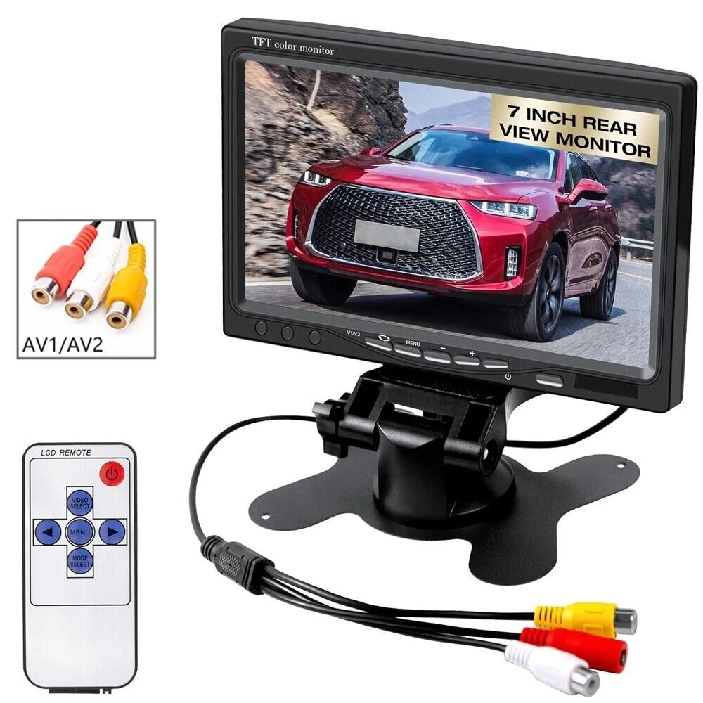 7.0'' display TFT LCD Color RCA Monitor For Car Rear View Reverse Backup Parking Camera