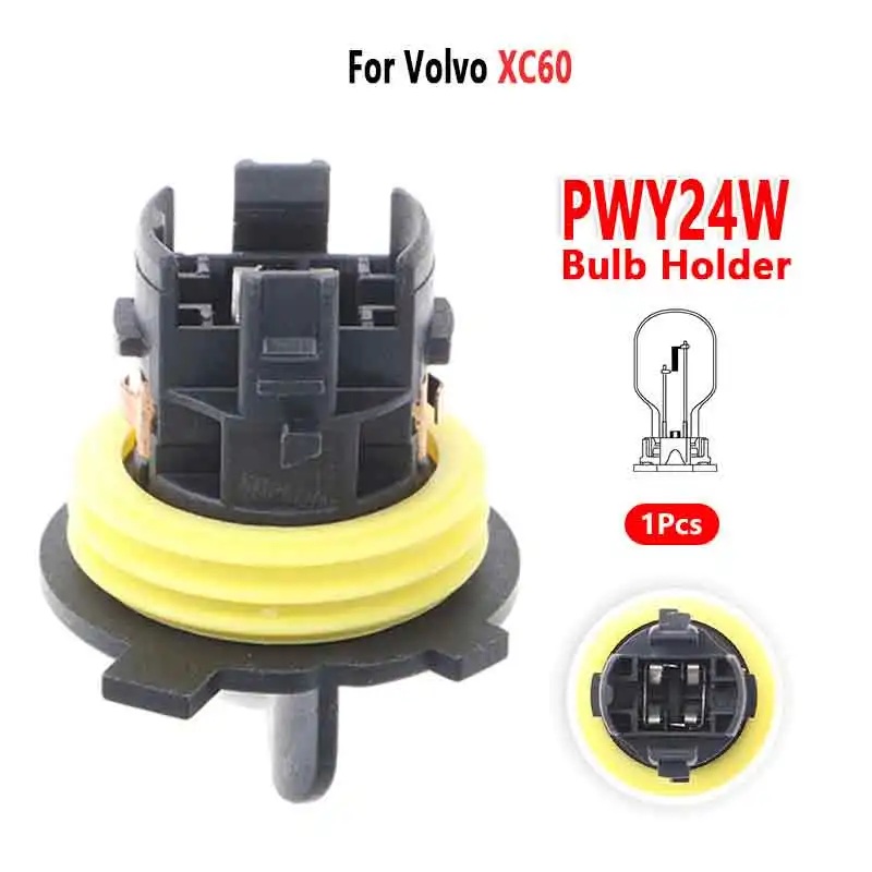 For Volvo XC60 Rear Bumper Brake Light Lamp Holder Bulb Base Socket 1 Pcs