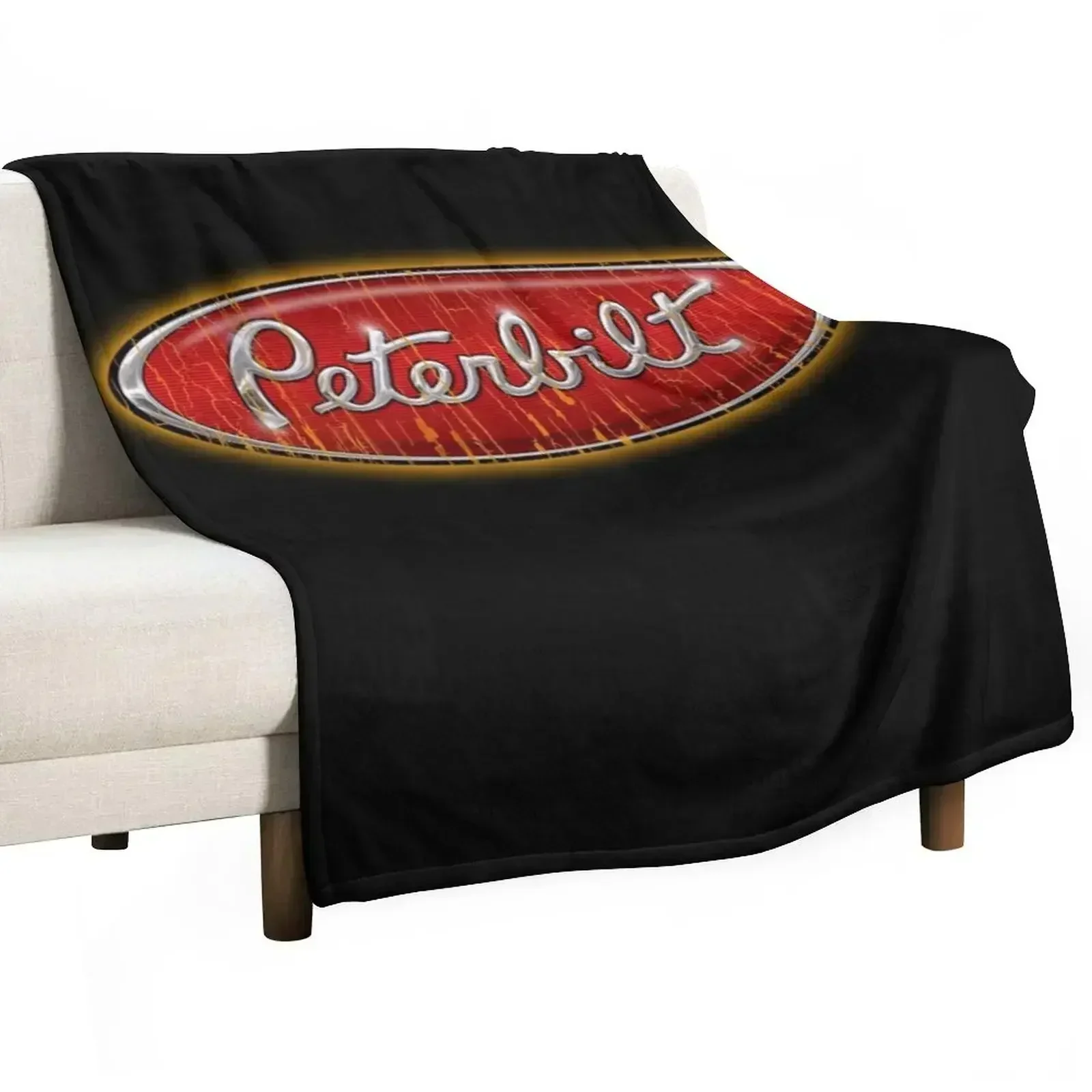 

Peterbilt Truck Best Logo Throw Blanket Warm Throw Blanket Gift for Anniversary