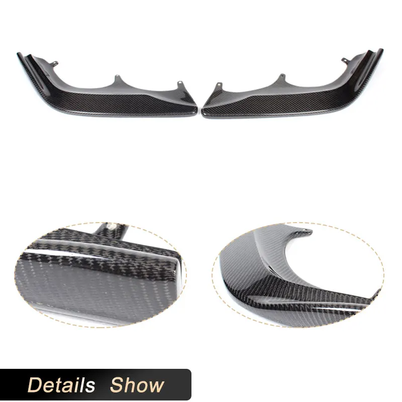 Car Front Bumper Splitters Spoiler for Lexus IS IS250 2011 2012 2013 Car Front Splitters Lip Side Aprons Body Kits Carbon Fiber