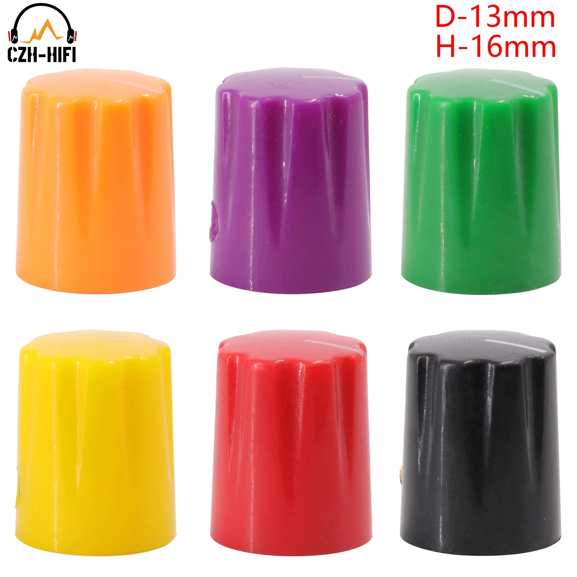 

10pcs 13x16mm Plastic Pointer Knob Button Cap For DAVIES 1900H Guitar AMP Effect Pedal Stomp Box DJ Mixer Radio 1/4" Shaft Hole