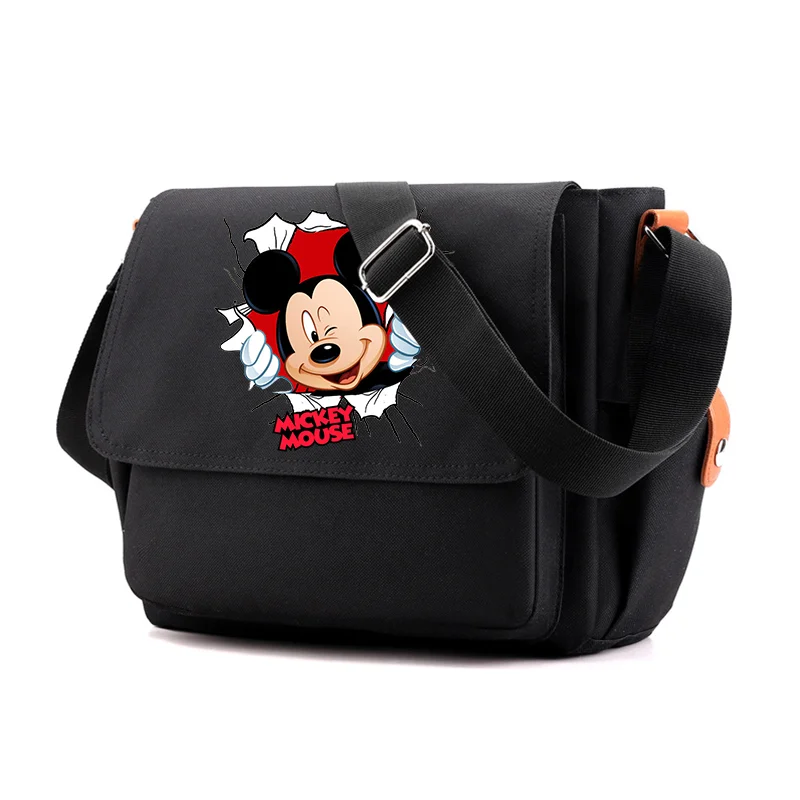 Mickey Minnie Mouse Shoulder Chest Bag Crossbody Backpack Messenger Bag Large Capacity Student Tote Satchel Travel Outdoor