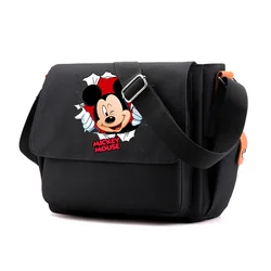 Mickey Minnie Mouse Shoulder Chest Bag Crossbody Backpack Messenger Bag Large Capacity Student Tote Satchel Travel Outdoor