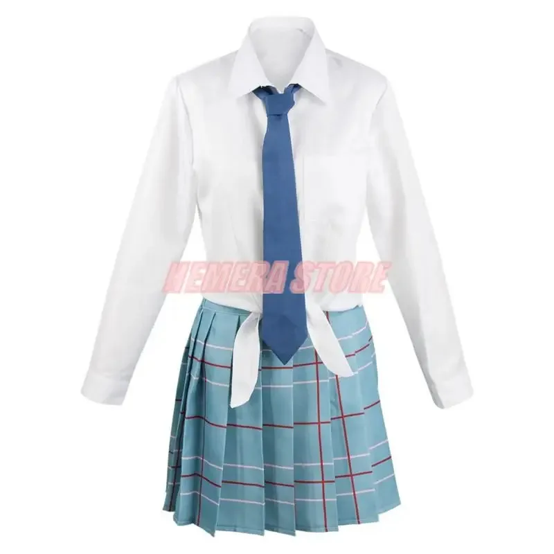 qq38Anime My Dress Up Darling Kitagawa Marin Costume JK School Uniform Skirt Pants Wig Gojo Wakana Cosplay Costumes For