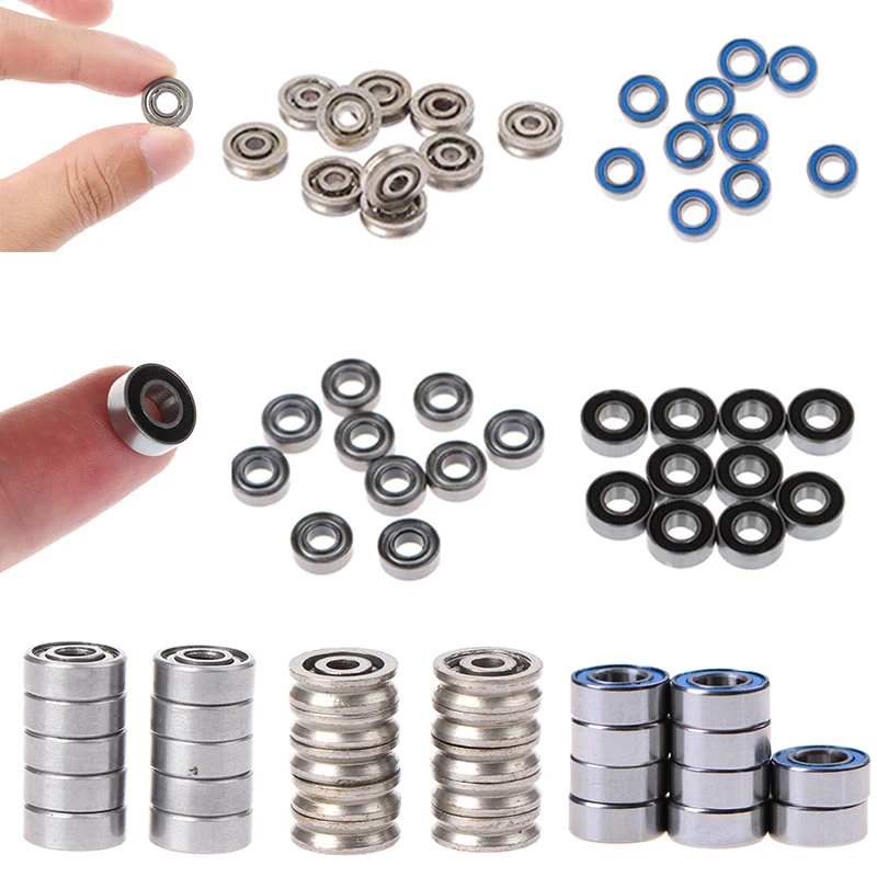 10PCS Mini Miniature Bearings MR63zz 694ZZ 686ZZ 623ZZ V623 MF63ZZ F693ZZ MR115zz MR115-2RS MR105-2RS  3D Printer Parts