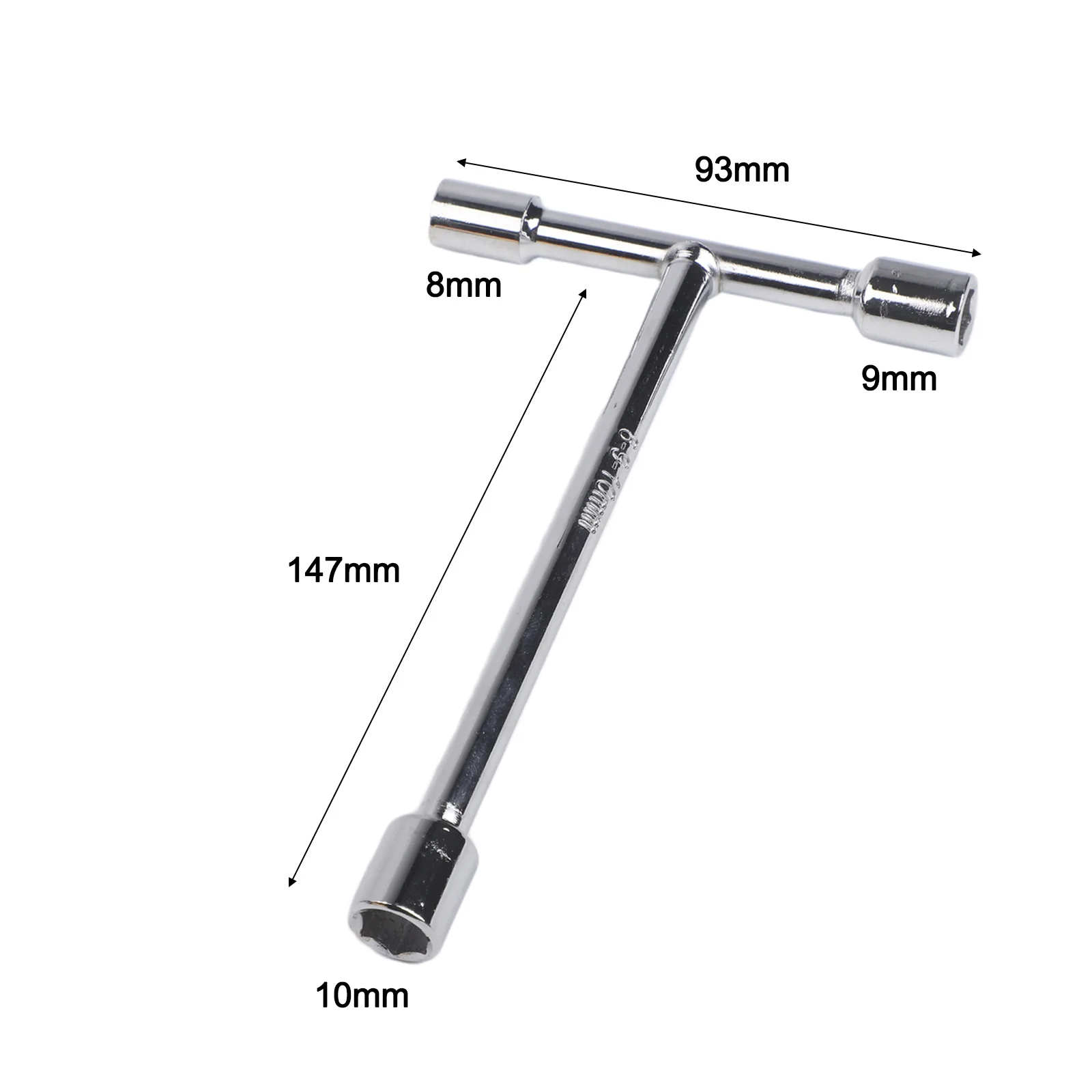 1 PCS T-Handle 3-Way Hex Socket Wrench Set, Tri-Fork Key Tool For Cycling Auto Repair, Chrome Vanadium Steel