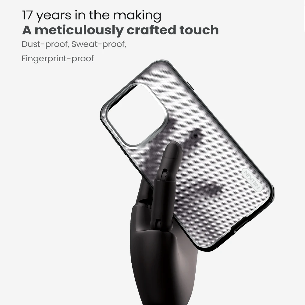 Nillkin Etui na telefon OnePlus 15 Super Frosted Shield Pro, odporne na odciski palców, odporne na wstrząsy, tylna obudowa — zdjęcie produktu 3