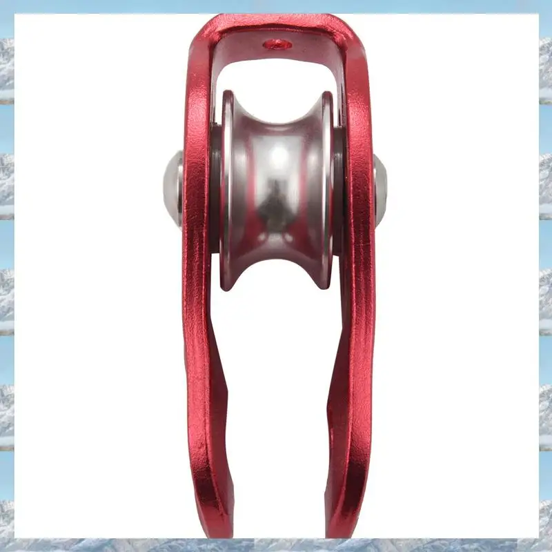 

2025 Hot Style 6 Pcs Rock Pulley Rope Tree Climbing Climber Arborist Fixed Pulley Red