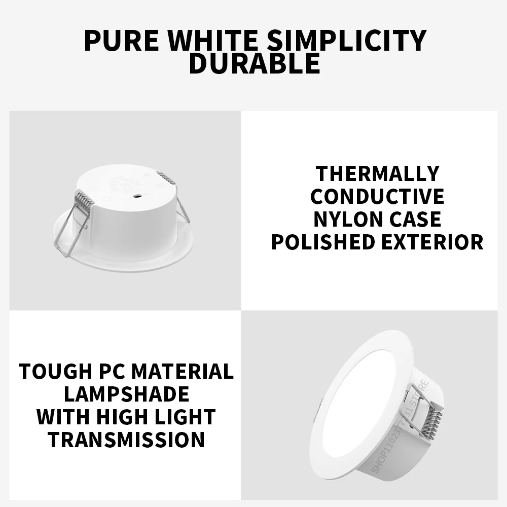 Xiaomi Mijia Led Downlight Bluetooth Mesh Version Smart Home 4w temperatura e luminosità del colore regolabile MJTS003 300lm App