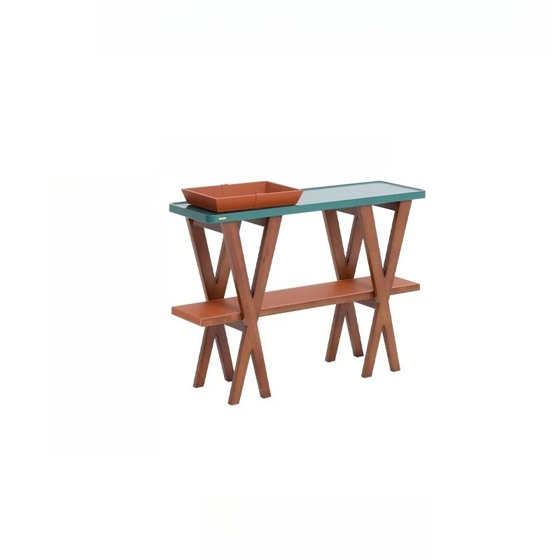 

Color matching double-layer entrance table