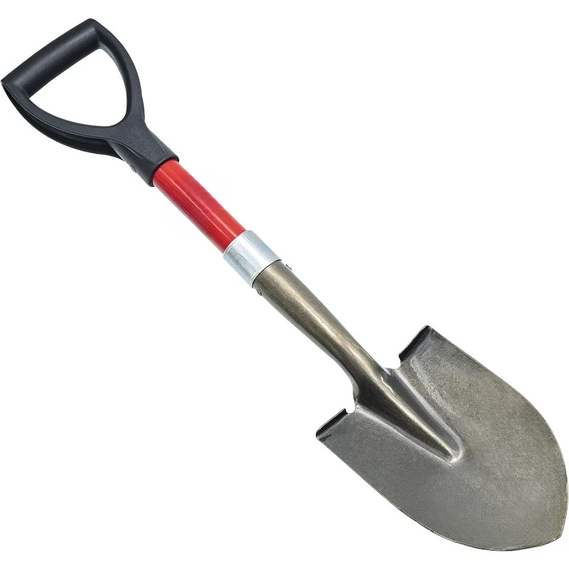 Mini D-handgreepschep (12 stuks), zwart