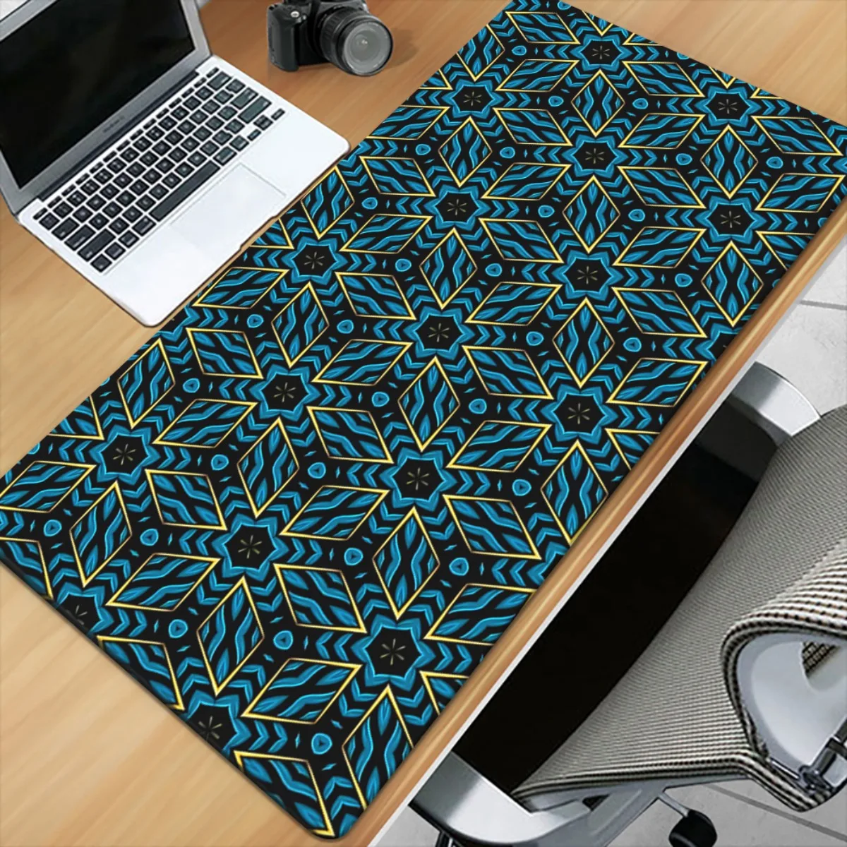 Brand Geo Shape Iron Art Desk Pad XXL HD Printed Multi Functional Gaming Mouse Mat Office Keyboard PC Gamer Mat