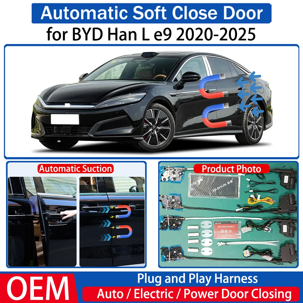 

for BYD Han L e9 2020 2021 2022 2023 2024 2025 OEM Car Automatic Soft Close Door Electric Suction Kit Auto Power Closing System