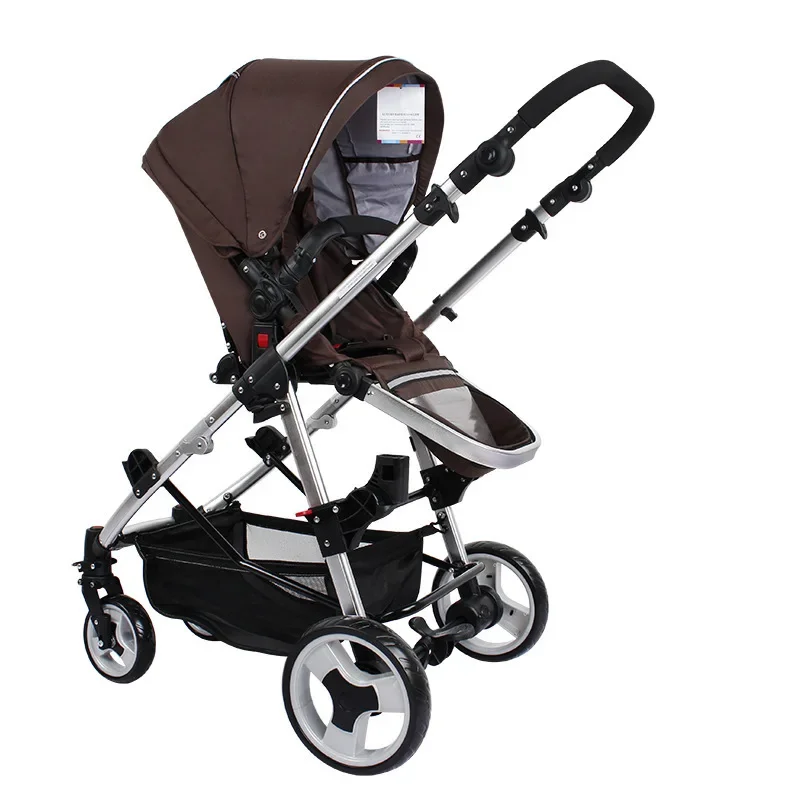 Foldable Twins Baby Carriage Stroller Twin Can Sit and Lie Double Stroller Shock Absorber Second high view Child Stroller