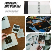 1Pcs Ticket Bill Collection Book Light Receipt Organizer Storage Photo Album Storage Book for Office Home Use