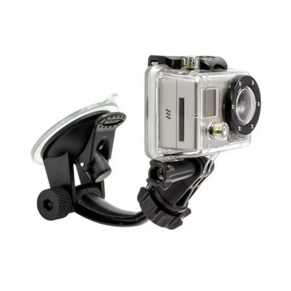 2Pcs Suction Cup Mount 360 Degree Rotation Tripod Adapter for Action Camera Car Boat Motorcycle Dashboard Windscreen
