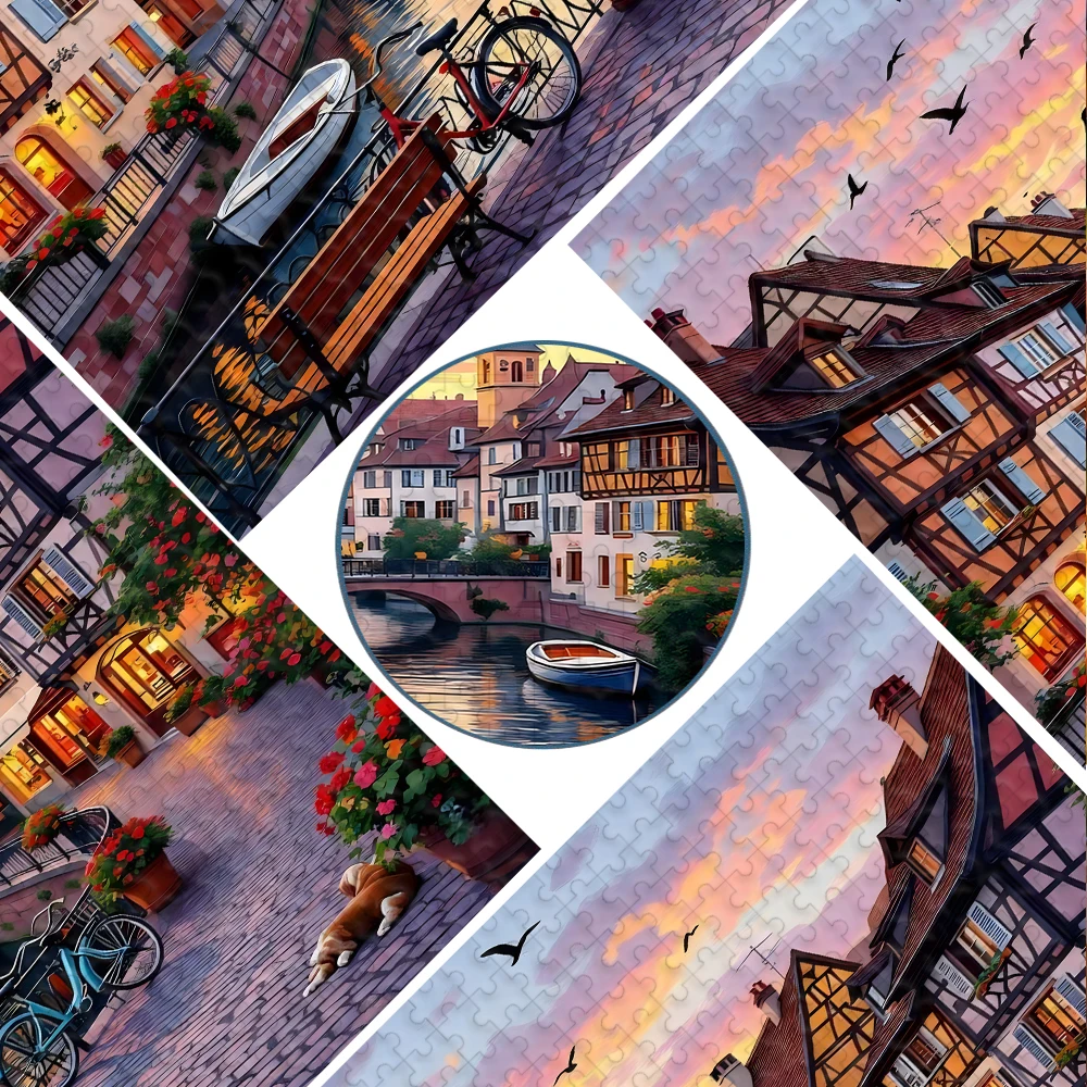 A high-quality 500/1000-piece puzzle, perfect for adults, is a fun family game that helps relieve stress and is great for birthd view 3