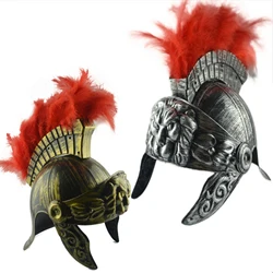 Roman Vintage Helmet Fancy Dress Spartan Hat Gifts Home Decor Medieval Ancient Costume Helmet Vintage Wearable for Movie Boys