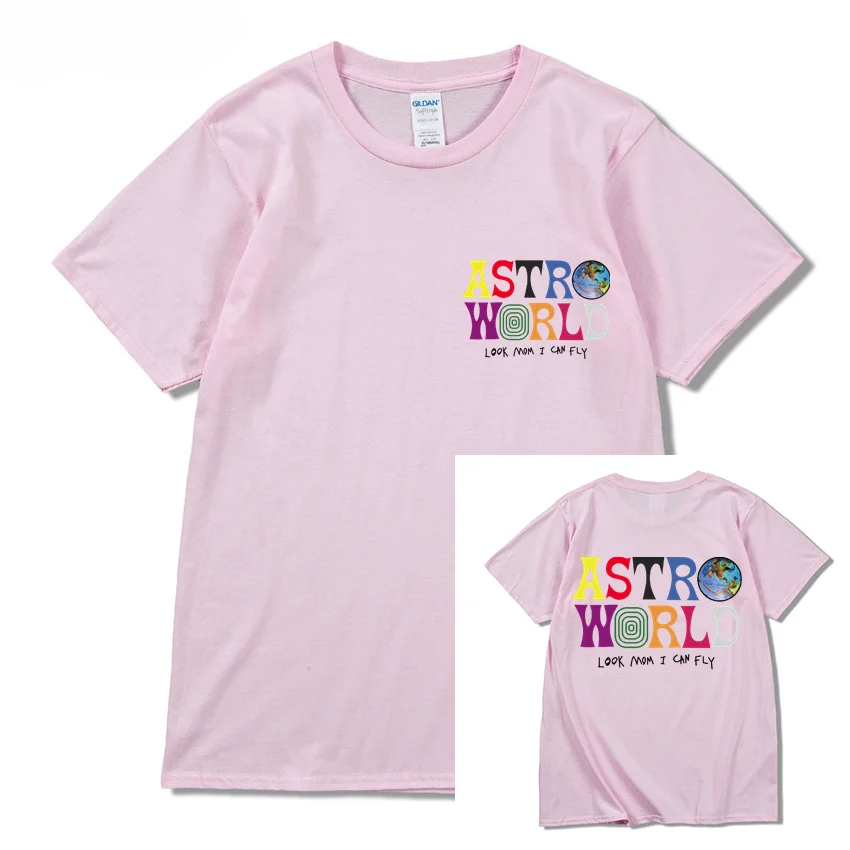 New Fashion Hip Hop thirts Men Women Jack cactus ASTROWORLD Harajuku T-Shirts Look Mom I Can Fly Letter Print Harajuku Tees Tops